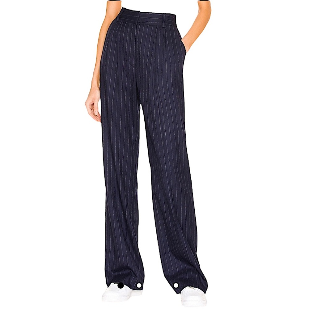 Favorite Daughter women’s the favorite pant size 6 pinstripe blue